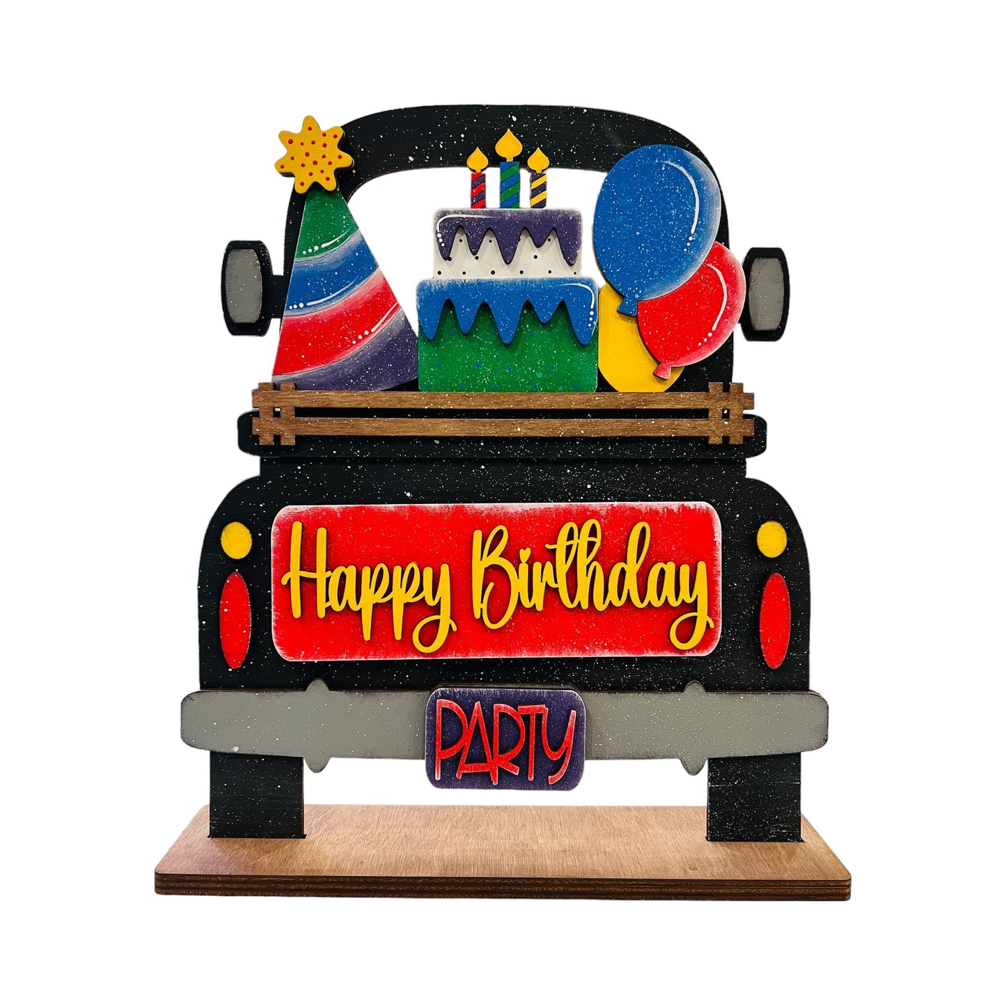 Happy Birthday Interchangeable Farmhouse Truck with Inserts