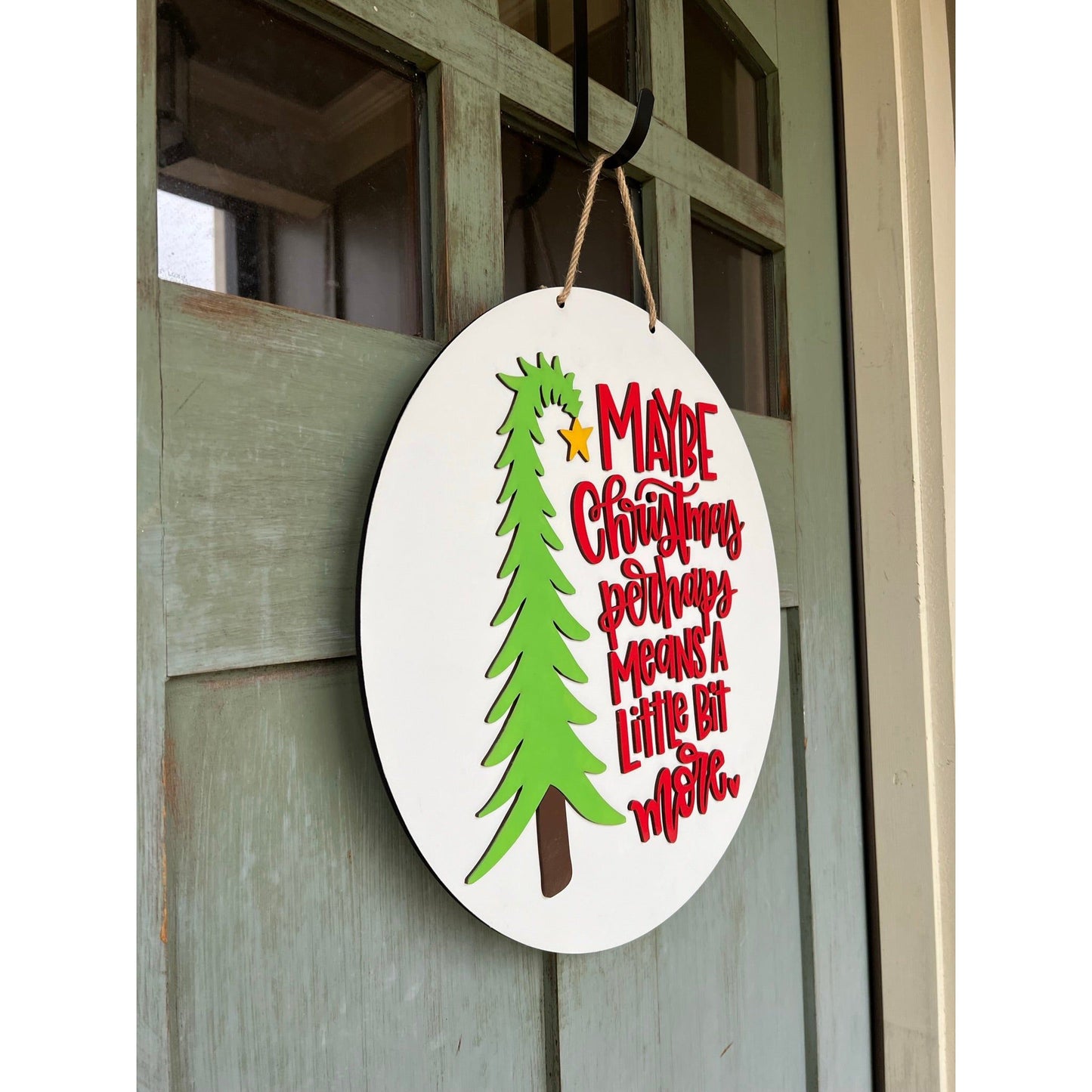 PCHSW Christmas Perhaps Door Hanger