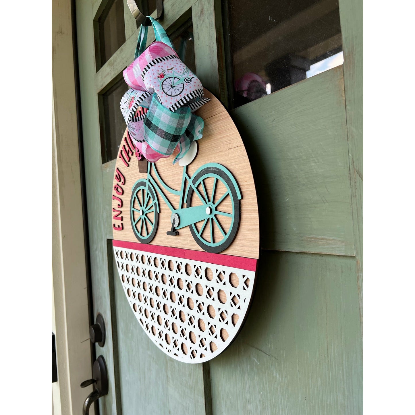 Enjoy the Ride Bicycle Door Hanger