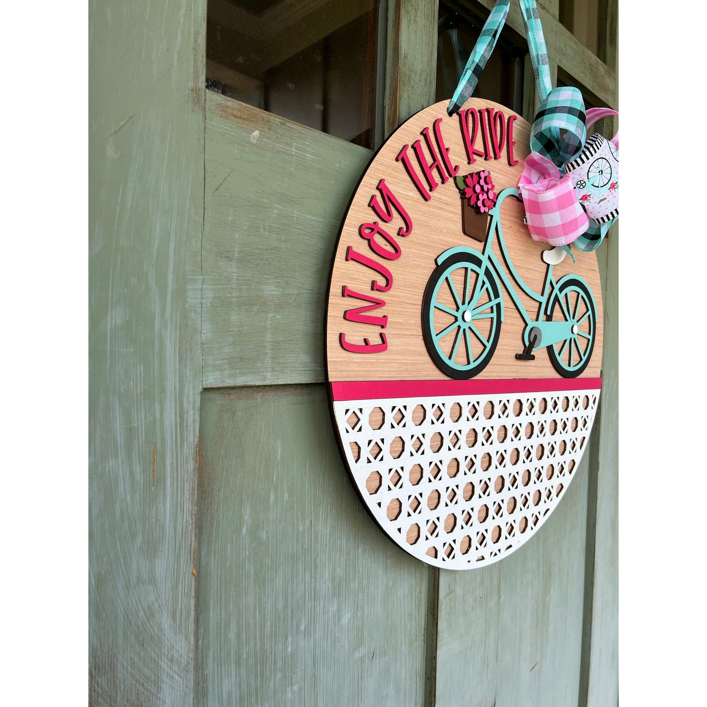 Enjoy the Ride Bicycle Door Hanger