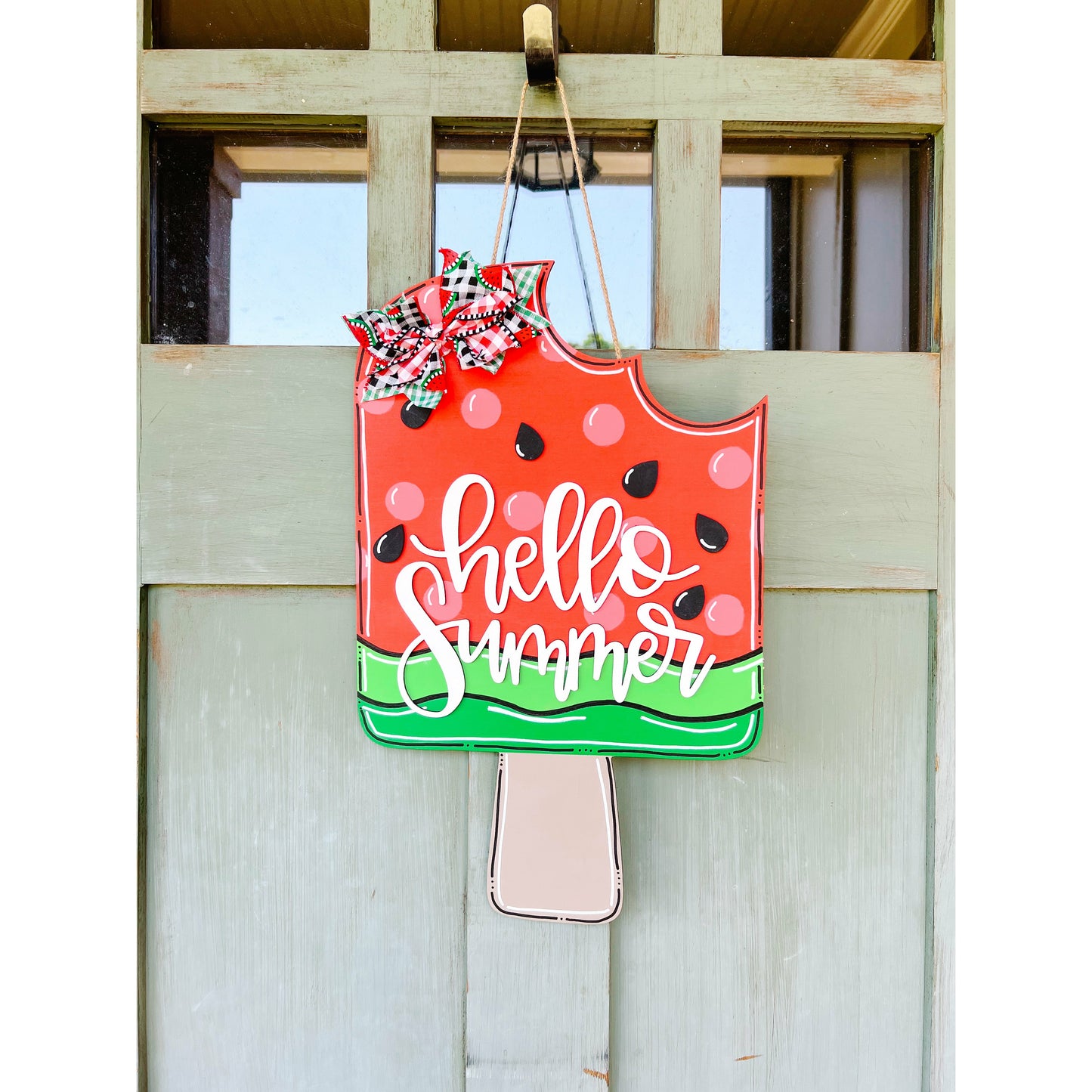 Sweet Summer Watermelon Door Hanger