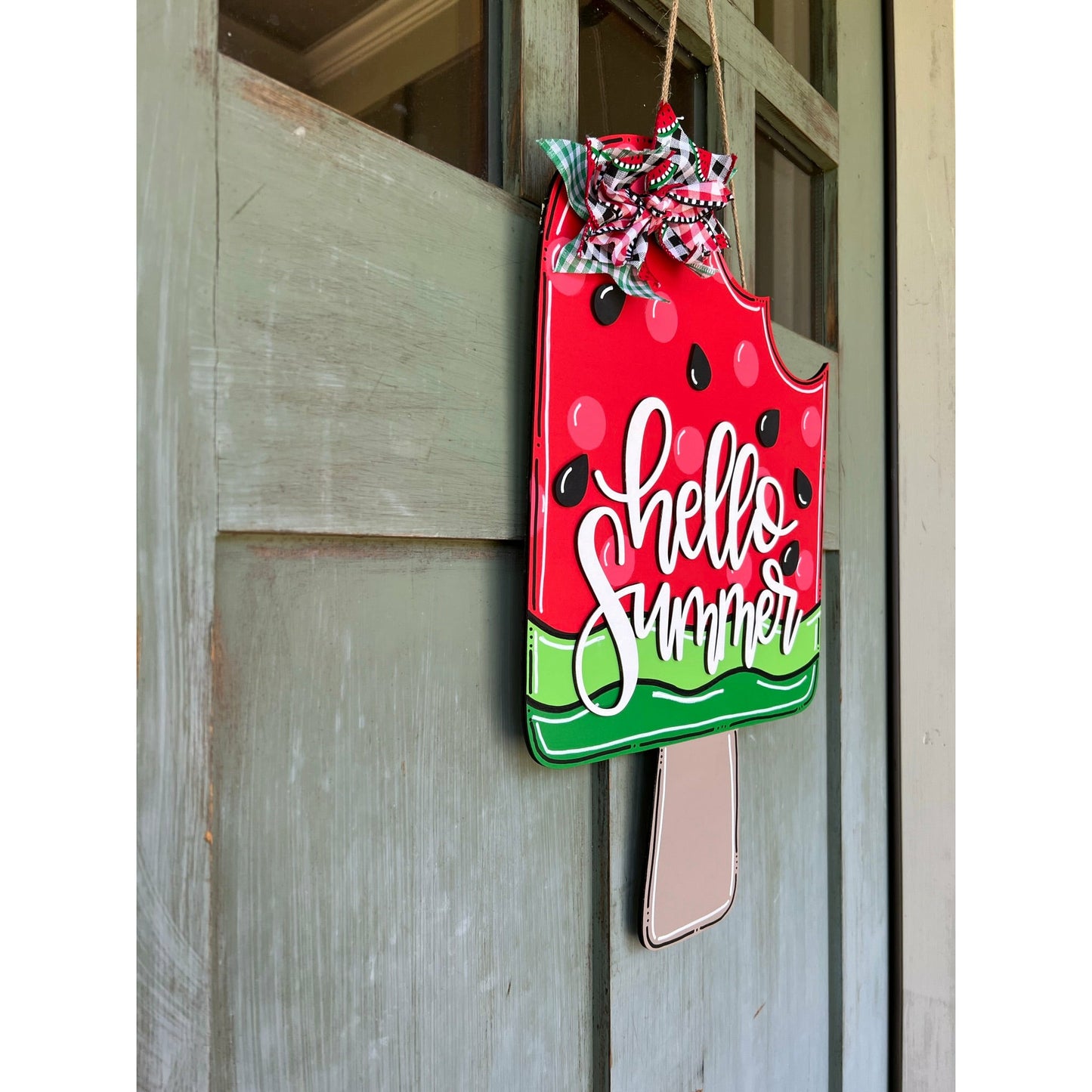 Sweet Summer Watermelon Door Hanger