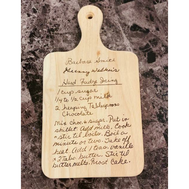 Recipe Cutting Board, Choose Your Own Recipe, Family Recipe Cutting Board, Christmas Gift Idea, Cutting Board Gift, Engraved Cutting Board