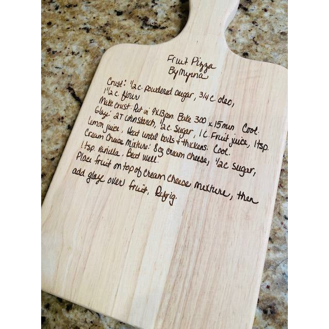 Recipe Cutting Board, Choose Your Own Recipe, Family Recipe Cutting Board, Christmas Gift Idea, Cutting Board Gift, Engraved Cutting Board