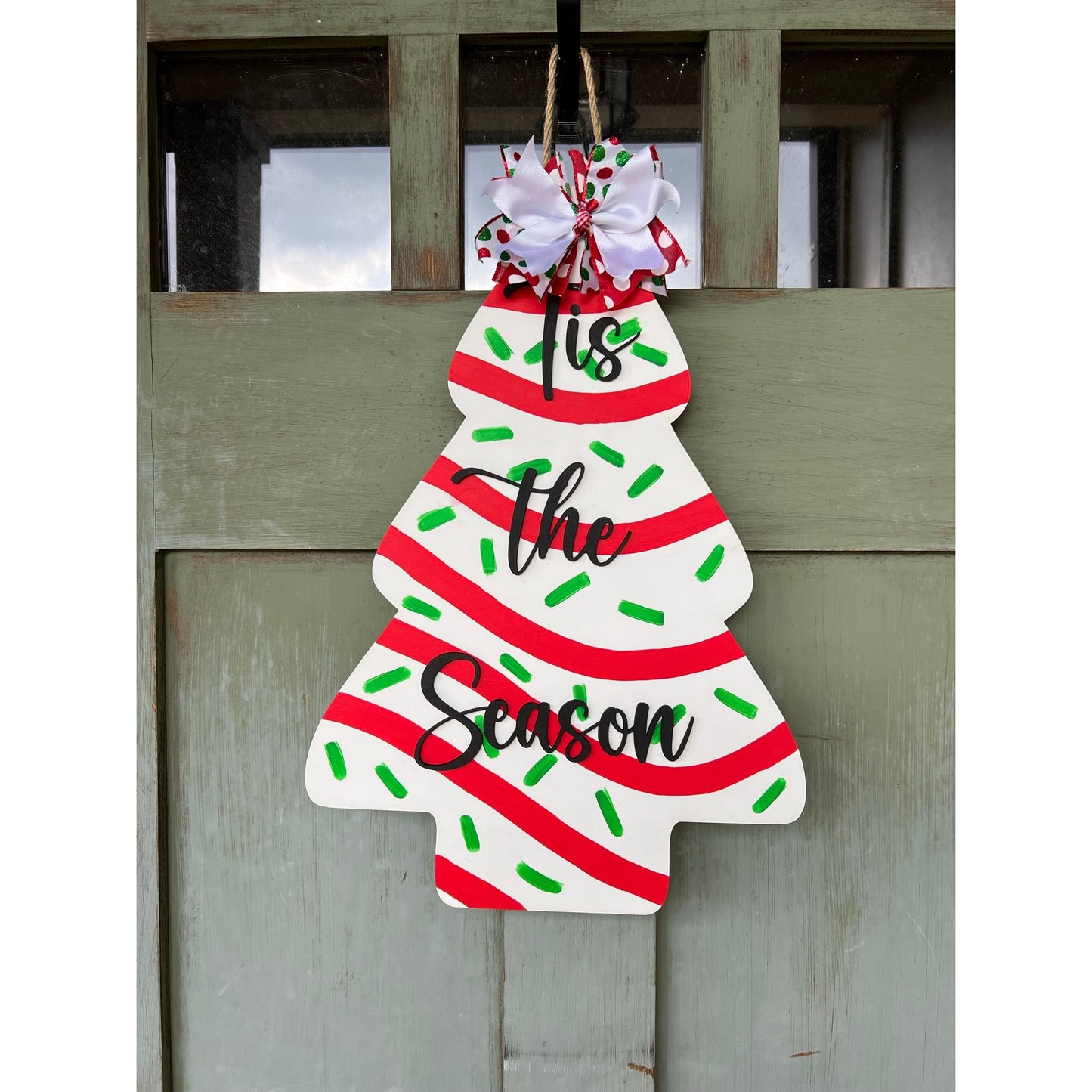 PCHSW Christmas Tree Cake Door Hanger