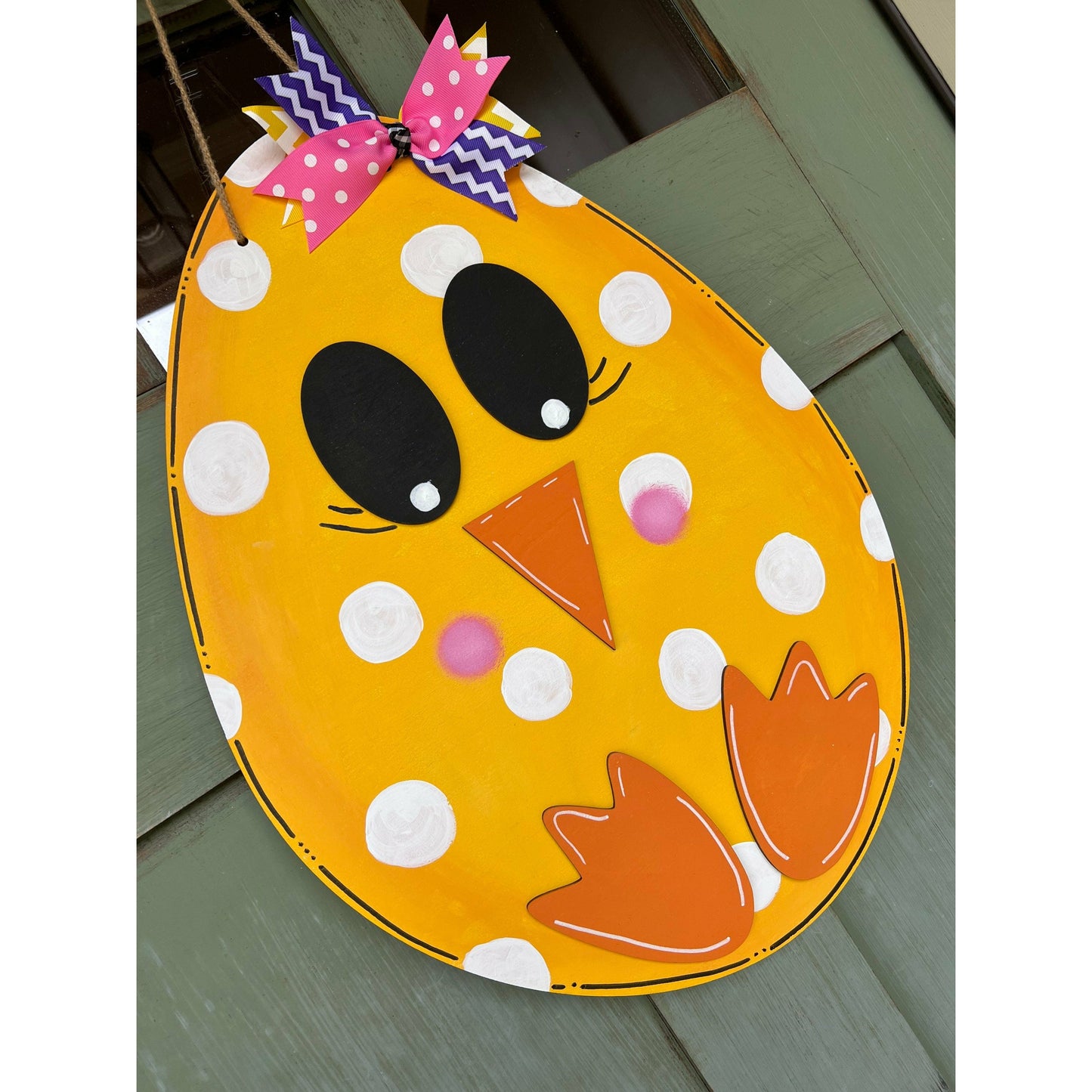 Spring Chicken Easter Door Hanger