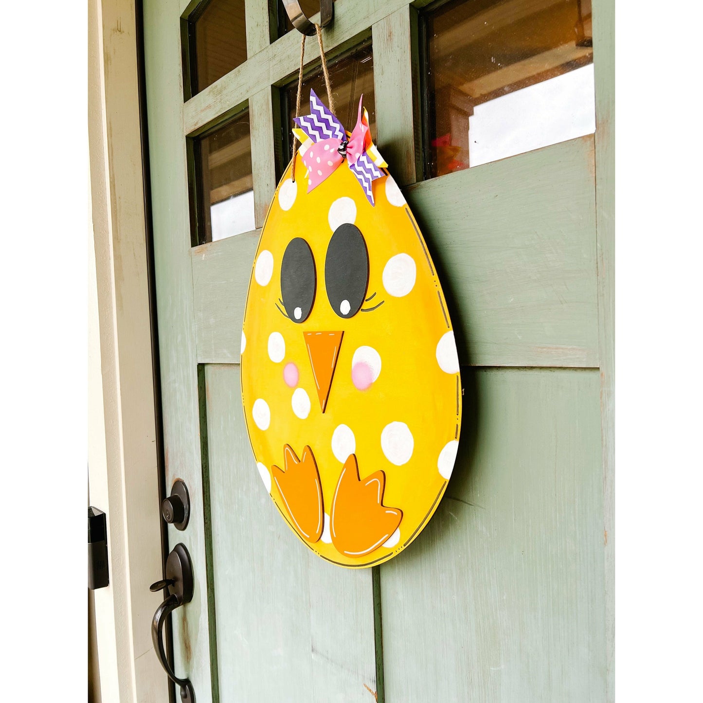 Spring Chicken Easter Door Hanger