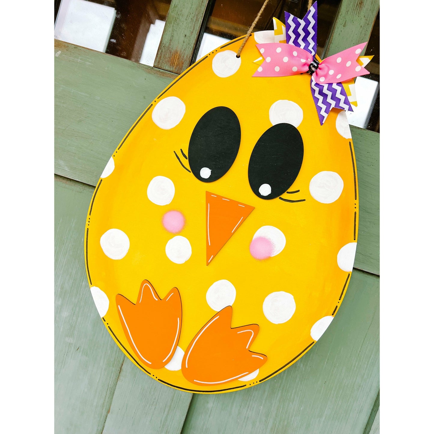 Spring Chicken Easter Door Hanger