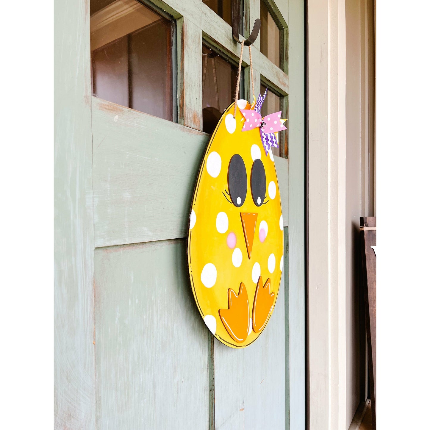 Spring Chicken Easter Door Hanger
