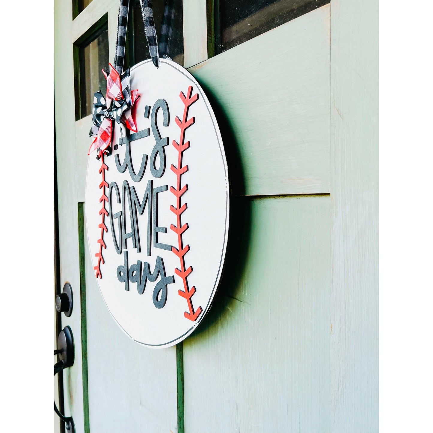 Baseball Door Hanger Its Game Day