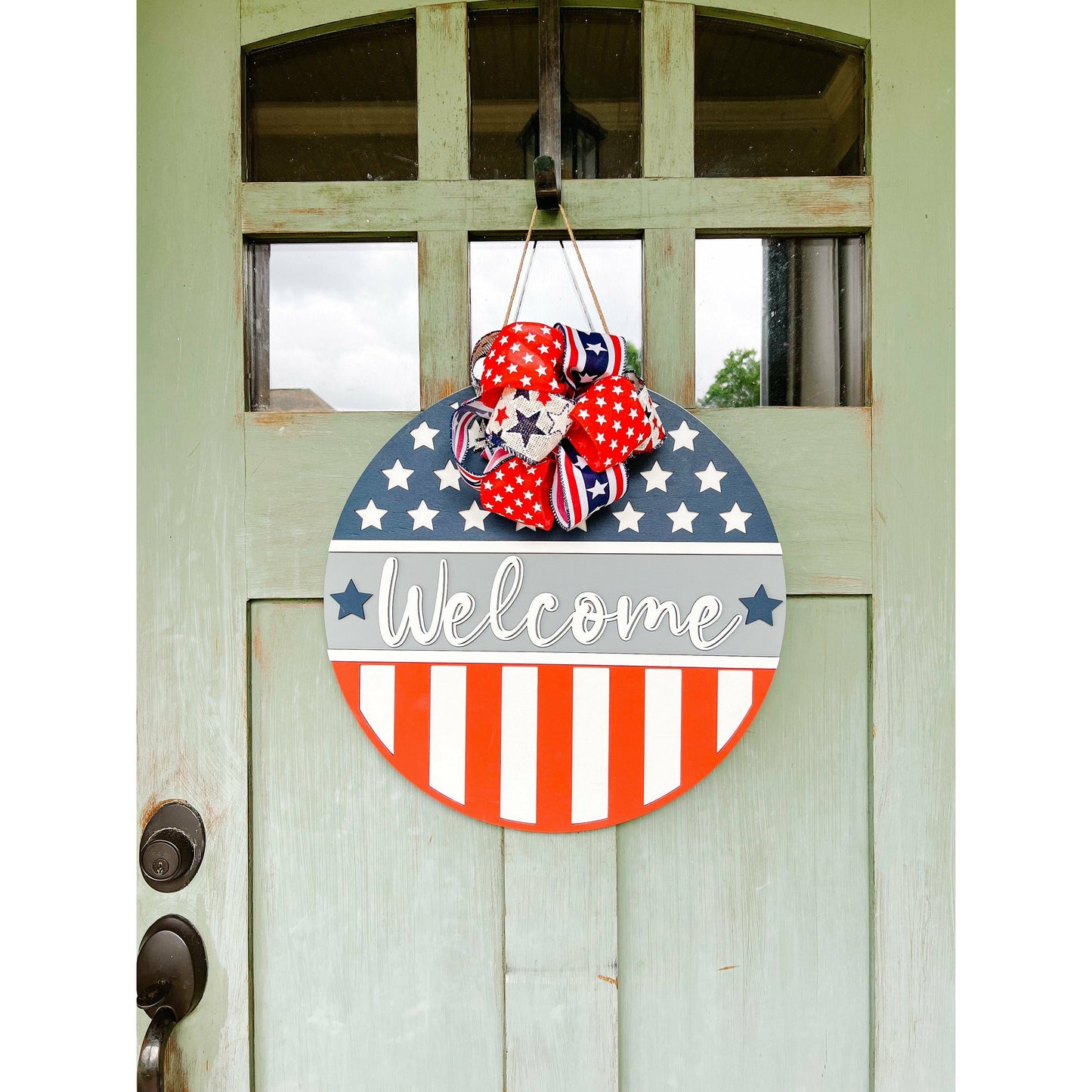 4th of July Door Hanger
