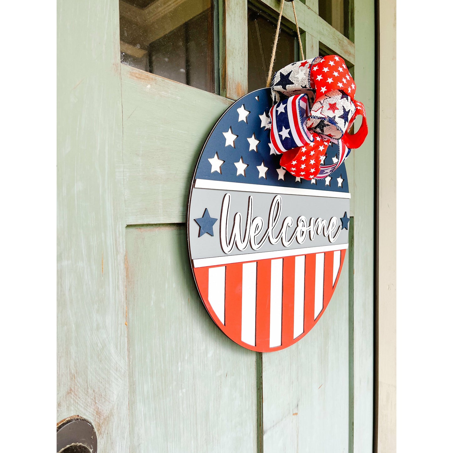 4th of July Door Hanger