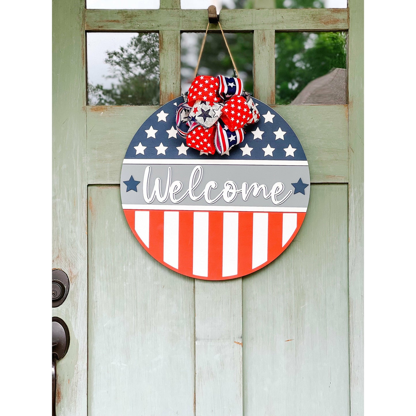 4th of July Door Hanger