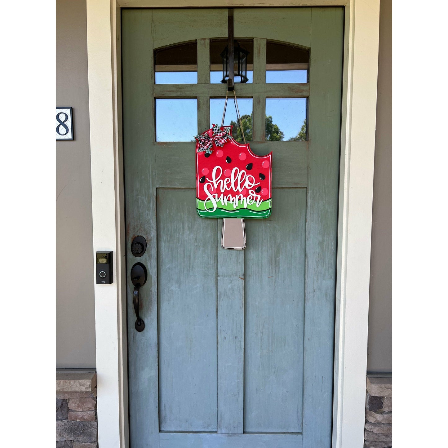 Hello Summer Popsicle Door Hanger