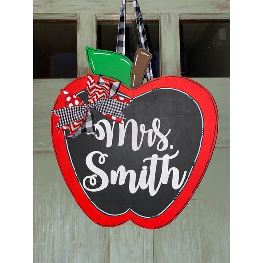 PCHSW Apple Teacher Door Hanger