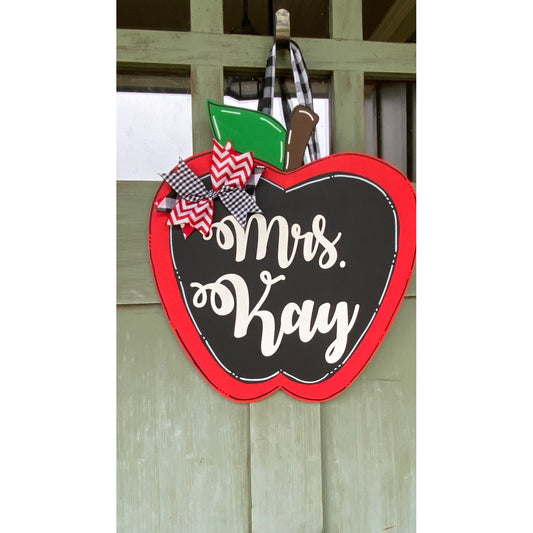 PCHSW Apple Teacher Door Hanger