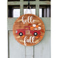 Copy of Fall Red Truck Door Hanger