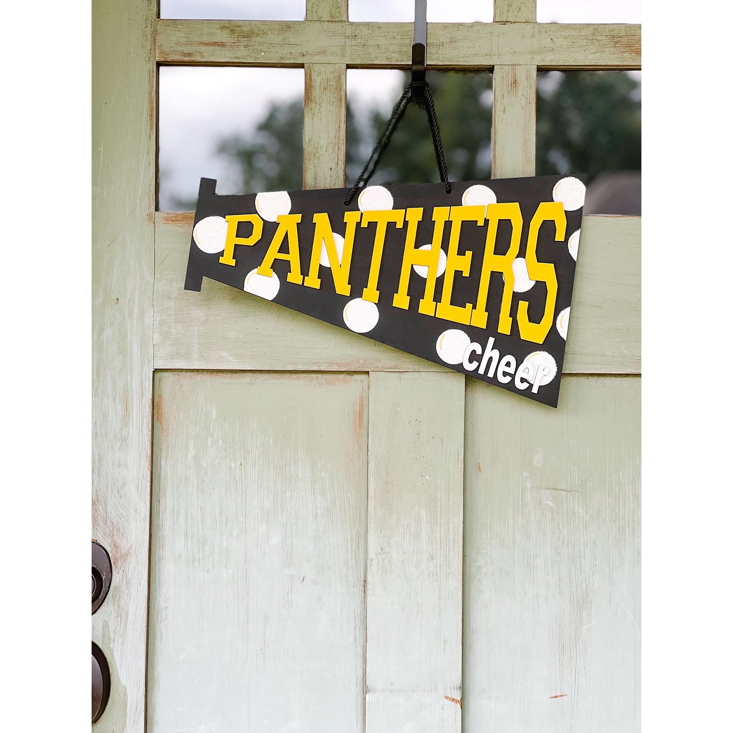 Panthers Cheer Megaphone Door Hanger