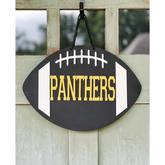 Panthers Football Door Hanger