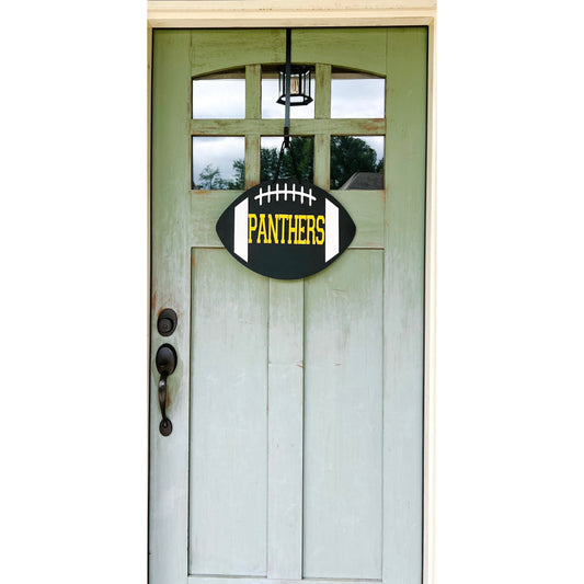 Panthers Football Door Hanger