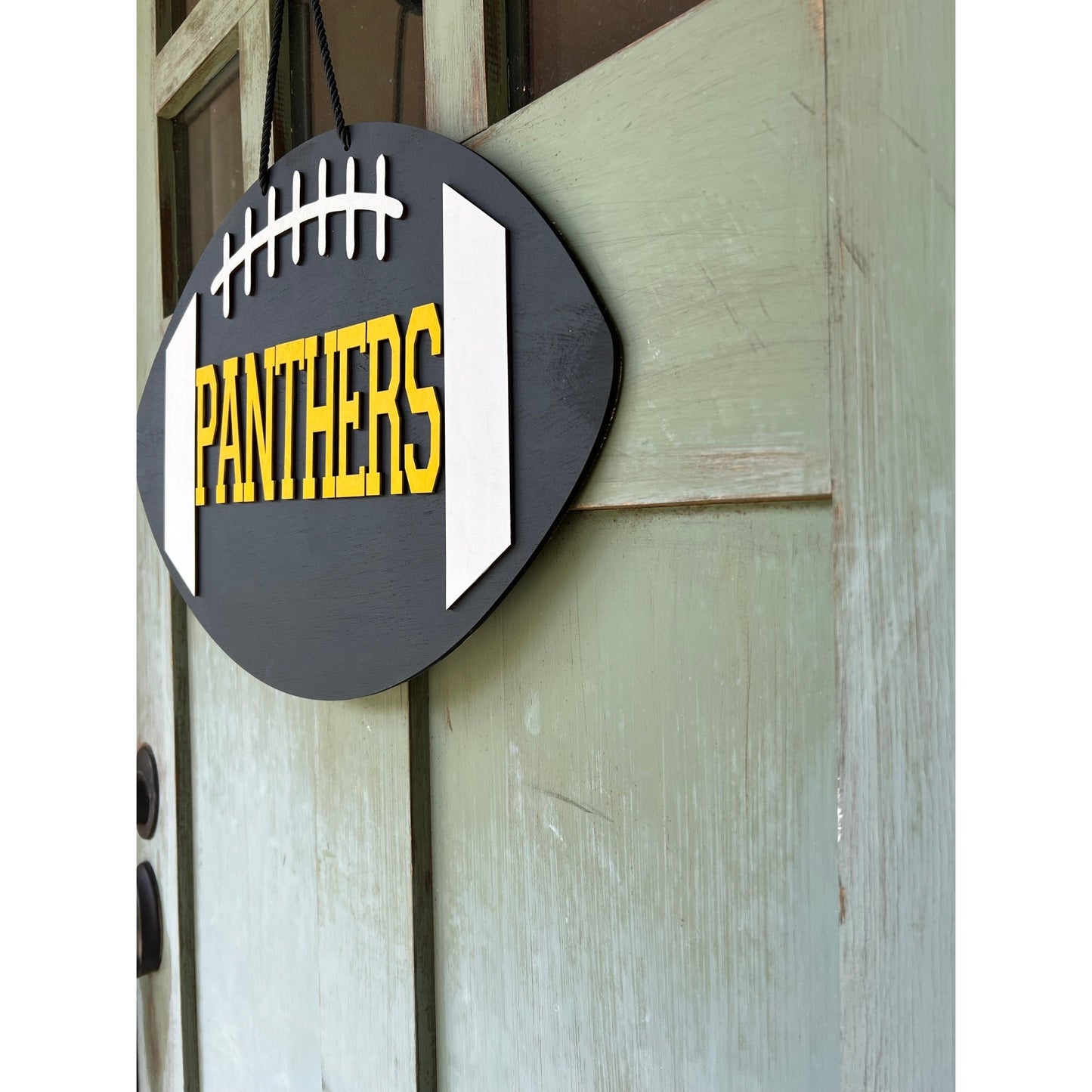 Panthers Football Door Hanger