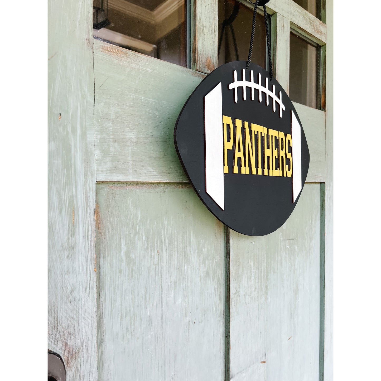 Panthers Football Door Hanger