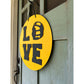 LOVE Wrestling Door Hanger
