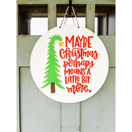 PCHSW Christmas Perhaps Door Hanger