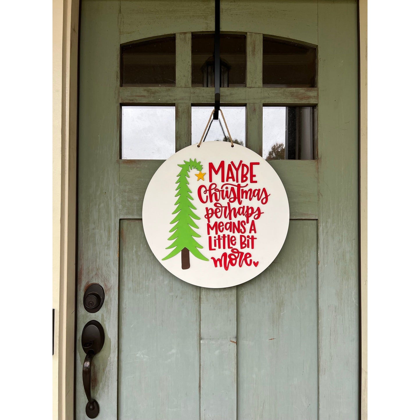 PCHSW Christmas Perhaps Door Hanger