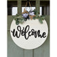 PCHSW Welcome White Door Hanger