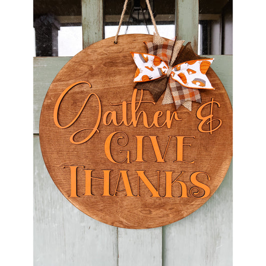 PCHSW Gather & Give Thanks Door Hanger