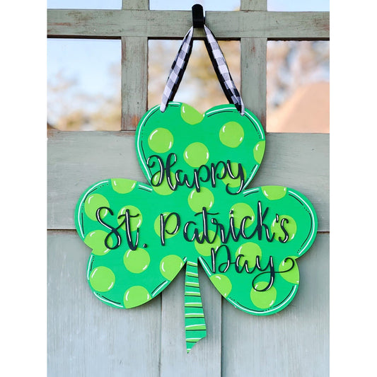 Happy St. Patrick's Day Door Hanger