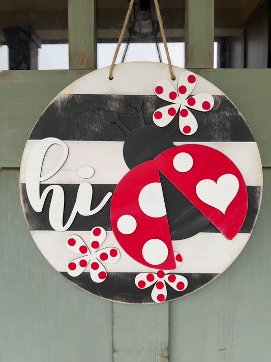 Ladybug Hi Door Hanger