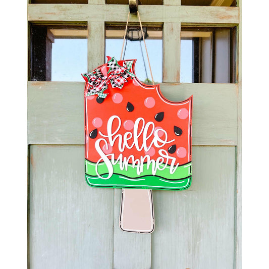 Sweet Summer Watermelon Door Hanger