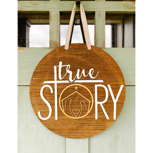 PCHSW True Story Christmas Door Hanger