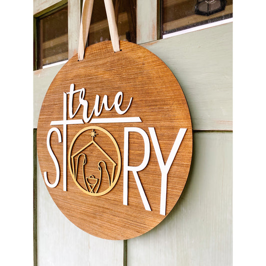 PCHSW True Story Christmas Door Hanger