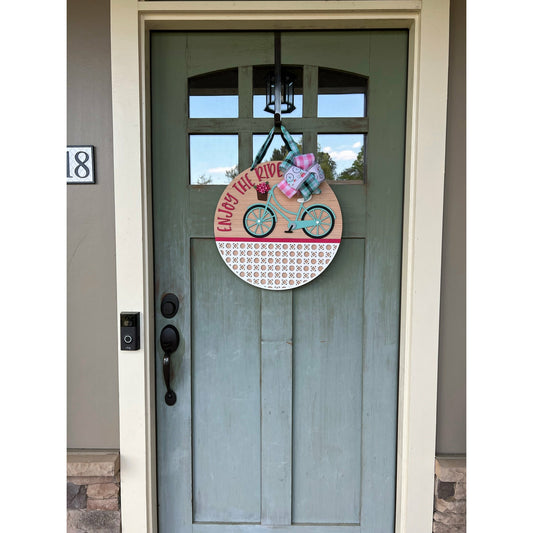 Enjoy the Ride Bicycle Door Hanger
