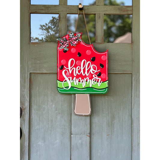 Sweet Summer Watermelon Door Hanger
