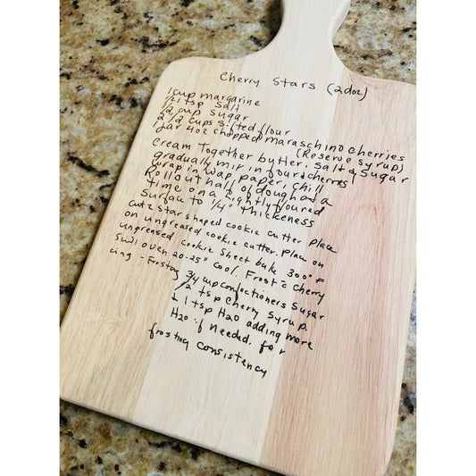 Recipe Cutting Board, Choose Your Own Recipe, Family Recipe Cutting Board, Christmas Gift Idea, Cutting Board Gift, Engraved Cutting Board