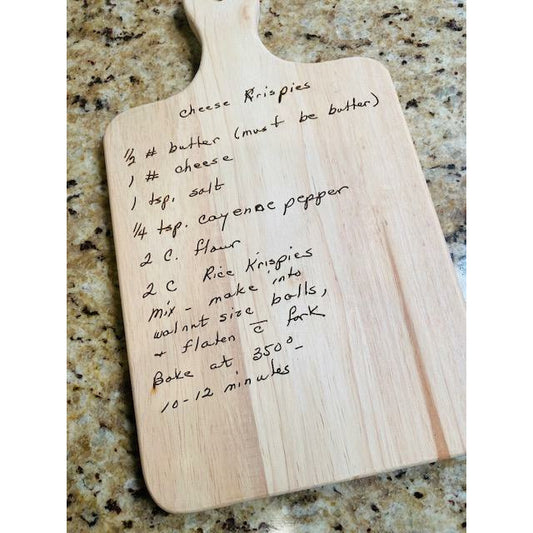 Recipe Cutting Board, Choose Your Own Recipe, Family Recipe Cutting Board, Christmas Gift Idea, Cutting Board Gift, Engraved Cutting Board