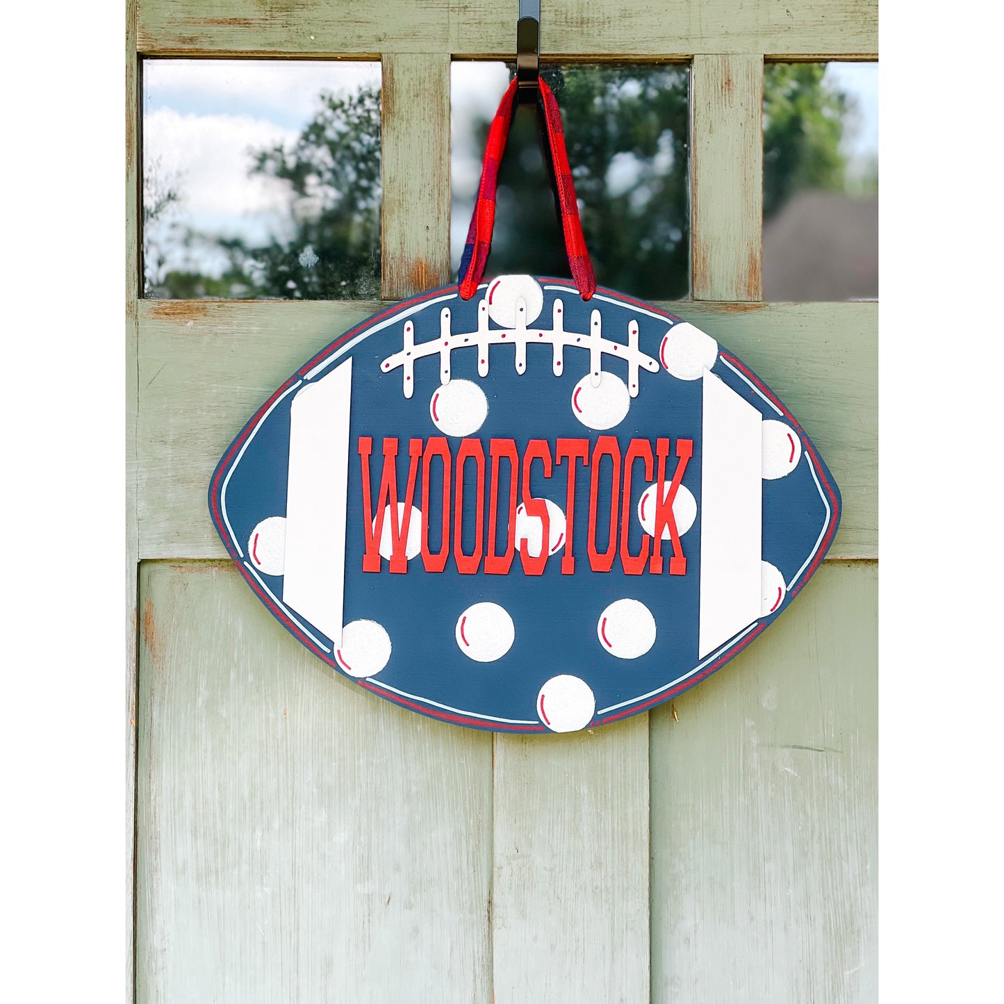 WHSBB Woodstock Football Door Hanger