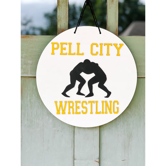 PCHSW Pell City Wrestling Door Hanger