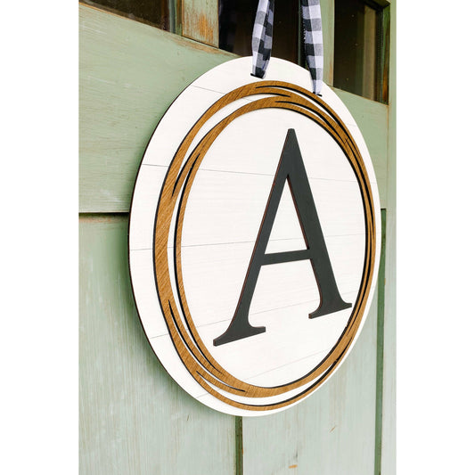 Monogram Farmhouse Door Hanger