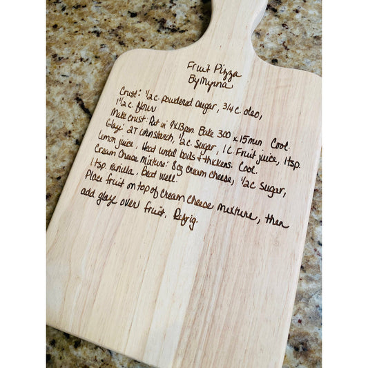 Recipe Cutting Board, Personalized Cutting Board, Engraved Cutting Board, Mothers Day Gift