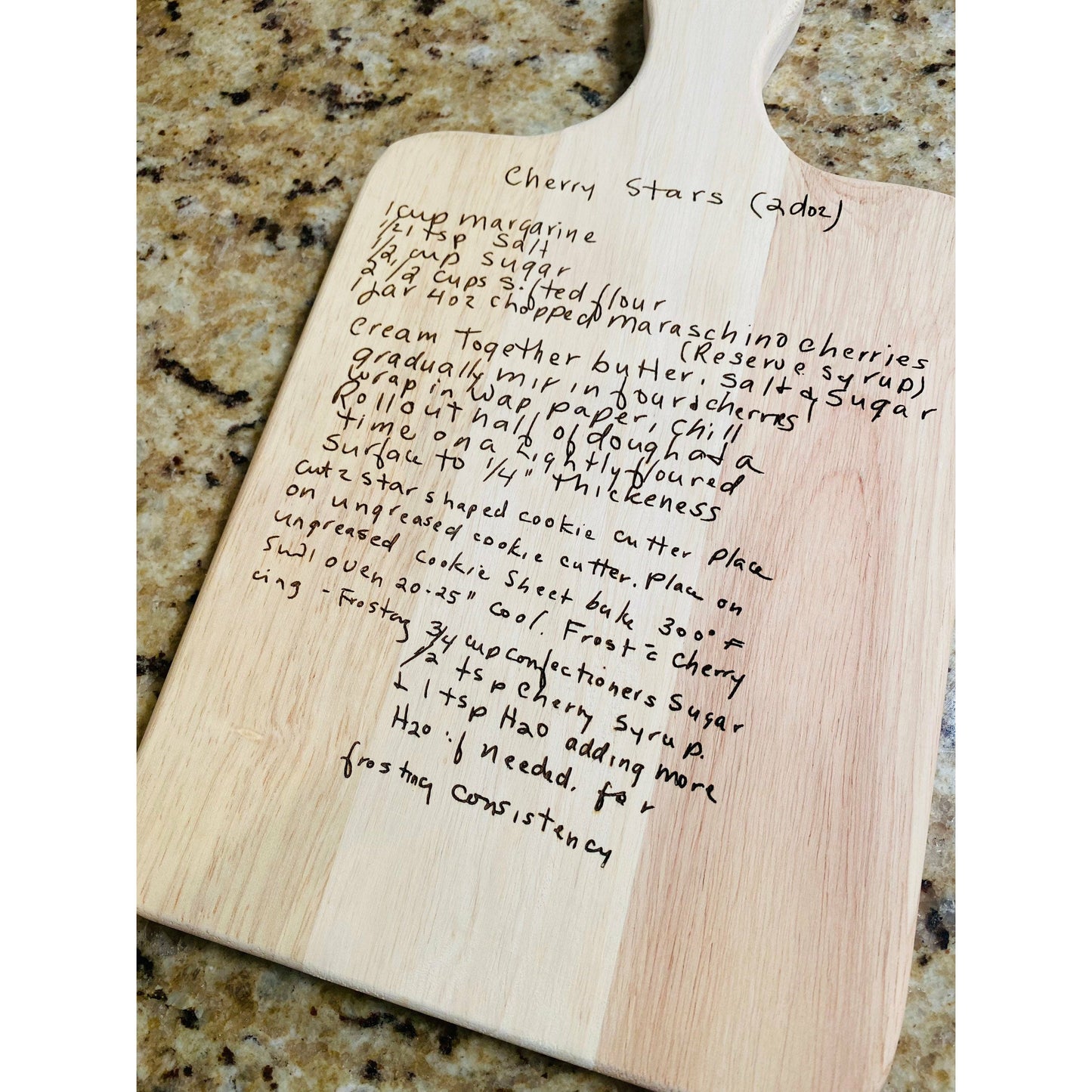 Handwritten Recipe Board, Personalized Cutting Board, Engraved Cutting Board, Housewarming Gift