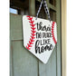 Baseball Front Door Hanger