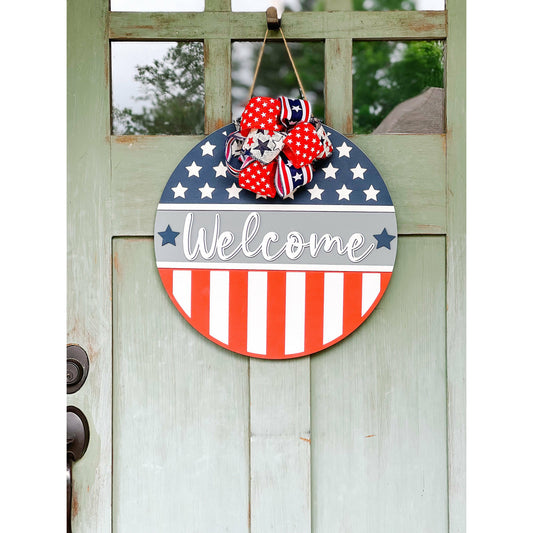 4th of July Door Hanger