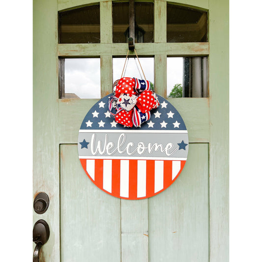 4th of July Door Hanger